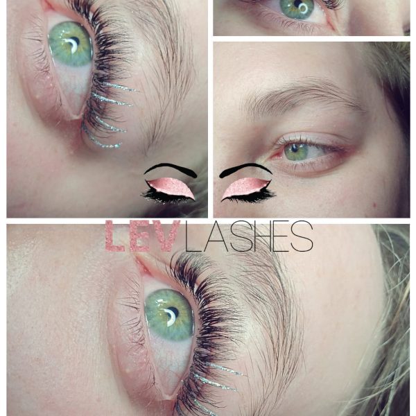 Glitter wimperextensions